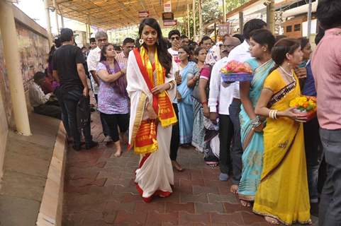 Mugdha Godse Snapped at Siddhivinayak