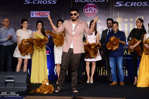 Arjun Kapoor poses for the media at IIFA 2015 Press Conference