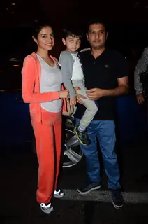 Bhushan Kumar and Divya Khosla Kumar  Leave for IIFA 2015