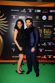 Luv Sinha With His Wife at IIFA Awards