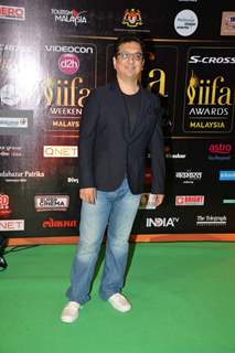 Sajid Nadiadwala poses for the media at IIFA 2015 Day 2