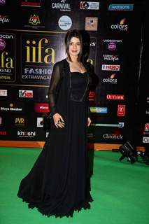 Kainaat Arora poses for the media at IIFA 2015 Day 2