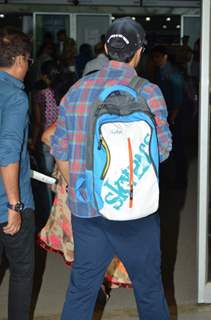 Varun Dhawan With His Skybag! Snapped at Airport