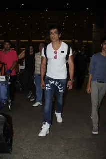 Sonu Sood Snapped at Airport