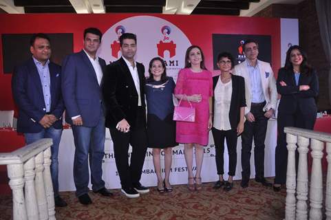 Karan Johar, Siddharth Roy Kapur, Neeta Ambani, Kiran Rao at MAMI Fest Press Meet