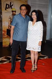 Ronnie Screwvala With His Wife at Success Bash of PK