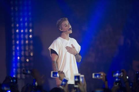 Justin Bieber performs at Calvin Klein Jeans Music Event in Hong Kong