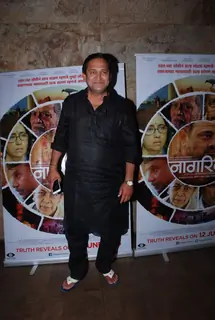 Mahesh Manjrekar at Screening of Marathi Movie 'Nagrik'