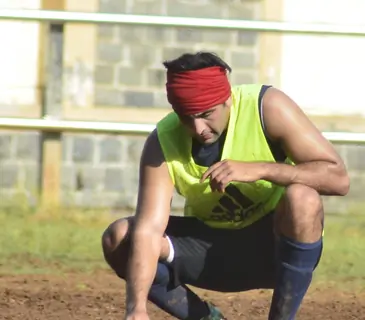 Soccer Practice Session for ranbir Kapoor!