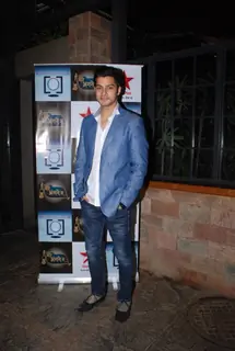 Karam Rajpal Snapped at Mere Angne Mein Bash!