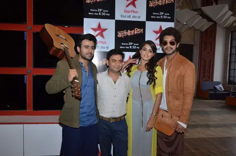 Pearl V Puri, Asmita Sood and Suyash Rai at the Launch of Star Plus 'Badtameez Dil'