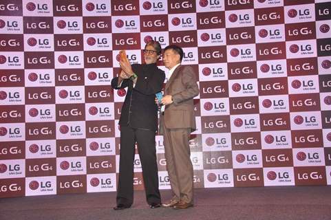 Lets Take a Selfie! Amitabh at Launch of LG Smartphone