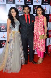 Surbhi Jyoti, Karanvir Bohra and Teejay Sidhu at  Pride Awards