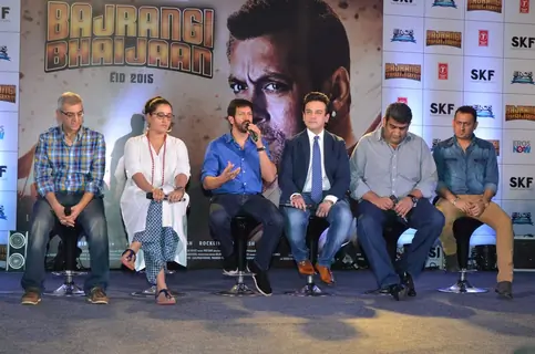 Adnan Sami and Kabir Khan at Song Launch of Bajrangi Bhaijaan