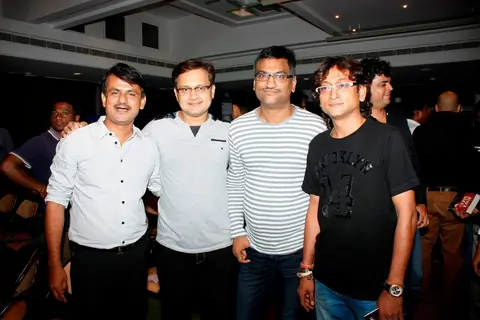 Sunil Barve and Ajay- Atul at at Music Launch of Marathi Movie 'Highway'