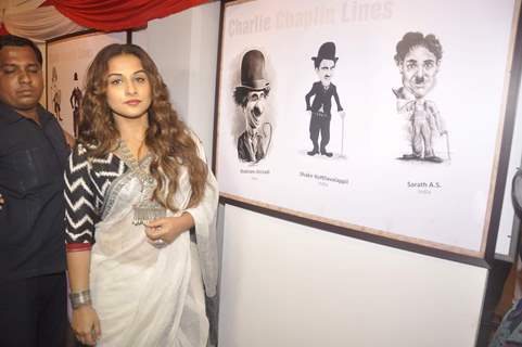 Vidya Balan Inaugurates Charlie Chaplin Exhibition