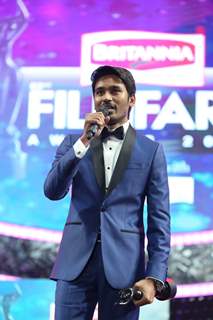 Dhanush was seen at the 62nd South Filmfare Awards