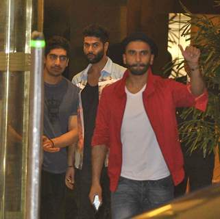 Ranveer Singh, Kunal Rawal and Ayan Mukherji at Arjun Kapoor's Birthday Bash!