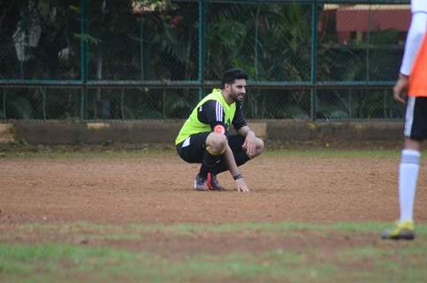 Abhishek Bachchan at All Star Football Practice Session