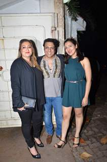 Govind With His Daughter Tina Ahuja and Wife at Special Screening of Second Hand Husband