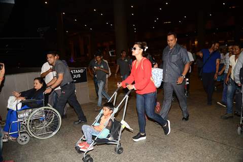 Ajay Devgn and Family Returns from London Snapped