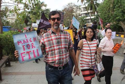 Rajat Kapoor Protests for FTII Cause