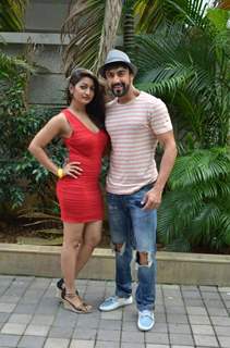 Ashish Chowdhry With His Choreographer at the Launch of Colors Jhalak Dikhla Jaa Season 8