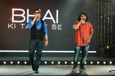 Mika Singh and Pritam at Song Launch of Bajrangi Bhaijaan