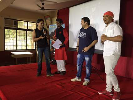 Aditya Narayan for Promotions of Marathi Movie 'Carry On Maratha'