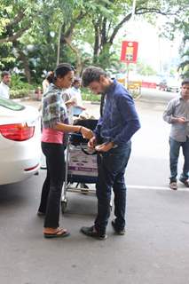 Mugdha Godse and Rahul Dev Snapped at Airport