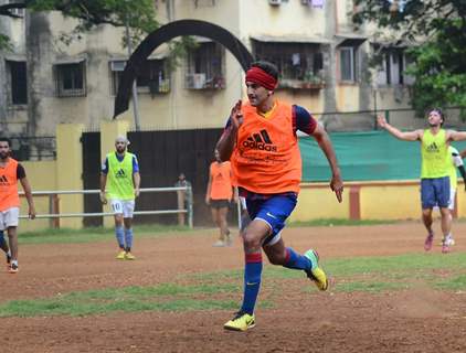 Ranbir Kapoor Snapped Playing a Friendly Football Match