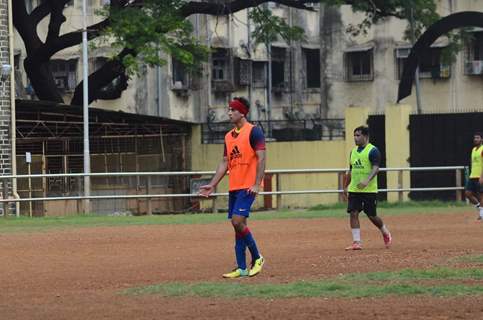 Ranbir Kapoor Snapped Playing a Friendly Football Match