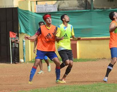 Ranbir Kapoor Snapped Playing a Friendly Football Match