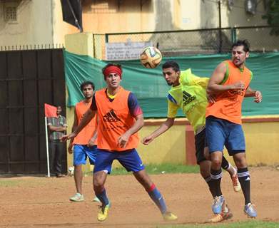 Ranbir Kapoor Snapped Playing a Friendly Football Match