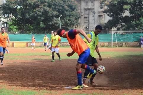 Ranbir Kapoor Snapped Playing a Friendly Football Match