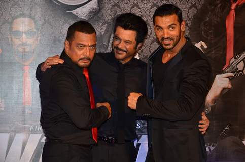 Nana, Anil and John at Trailer Launch of Welcome Back