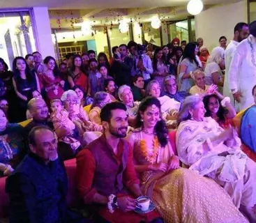 The Happy Couple Shahid Kapoor and Mira Rajput Enjoys Sangeet!
