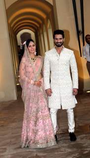 Shahid Kapoor and Mira Rajput walk hand in hand as man and wife!