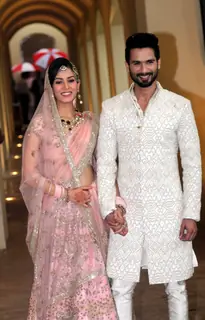Shahid Kapoor and Mira Rajput; the newlyweds