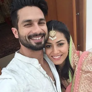Shahid Kapoor and Mira Rajput's first selfie together