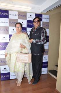 Shatrughan Sinha and Poonam Sinha pose for the media at Society Magazine Cover Launch