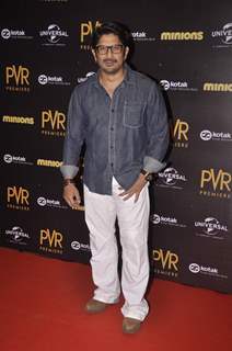 Arshad Warsi poses for the media at the Premier of Minions