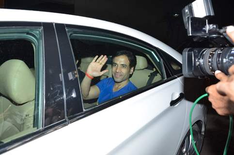 Tusshar Kapoor was snapped at the Special Screening of Bahubali