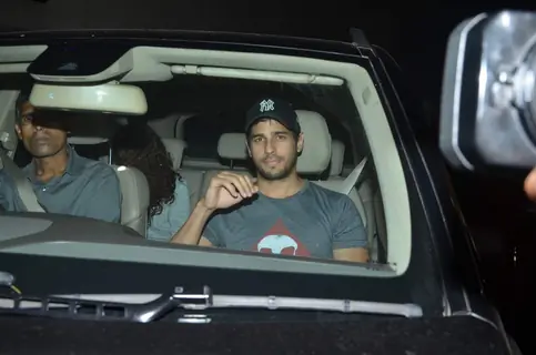 Sidharth Malhotra was snapped at the Special Screening of Bahubali