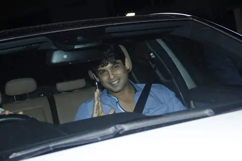 Siddharth Shukla was snapped at the Special Screening of Bahubali