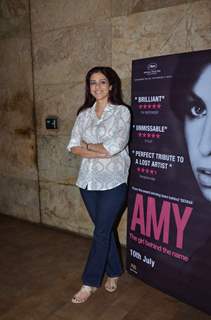 Tabu poses for the media at the Special Screening of Amy