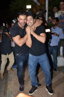 John Abraham and Varun Dhawan at Success Bash of ABCD 2