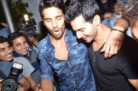 Sidharth Malhotra and Varun Dhawan at Success Bash of ABCD 2