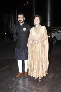Dia Mirza With Her Husband at Shahid - Mira Wedding Reception!