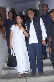 Neena Gupta With Her Husband at Show of Kuch Bhi Ho Sakta Hai